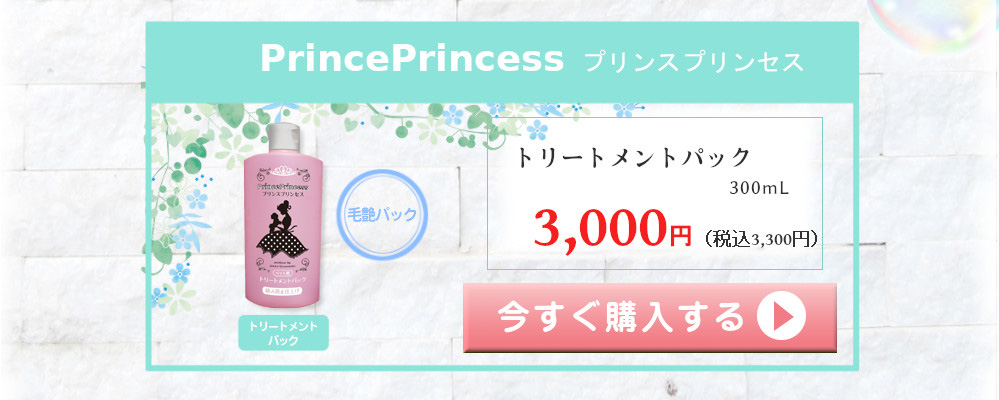 プリンスプリンセス PrincePrincess 単品購入 毛艶パック トリートメントパック 300mL 3000円（税込3300円）