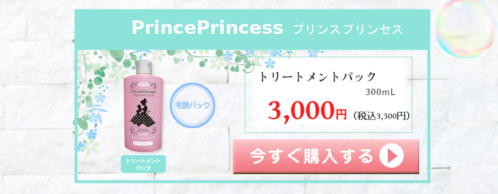 プリンスプリンセス PrincePrincess 単品購入 毛艶パック トリートメントパック 300mL 3000円（税込3300円）