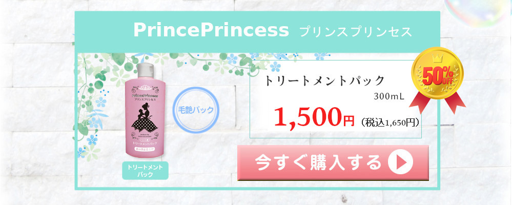 プリンスプリンセス PrincePrincess 単品購入 毛艶パック トリートメントパック 300mL 3000円（税込3300円）
