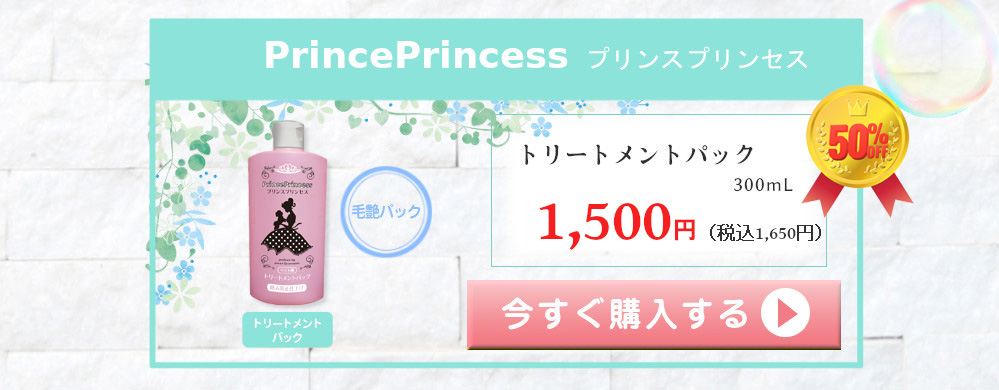プリンスプリンセス PrincePrincess 単品購入 毛艶パック トリートメントパック 300mL 3000円（税込3300円）